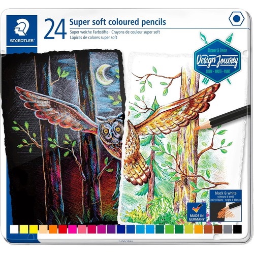 Staedtler Super Soft Coloured Pencils - 149C - 24 Assorted Colours