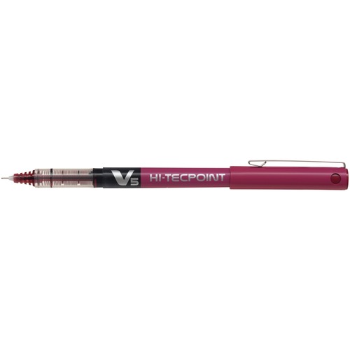 Pilot Hi-Tecpoint Rollerball Pen - 0.5 mm - Dark Red - 1 Each