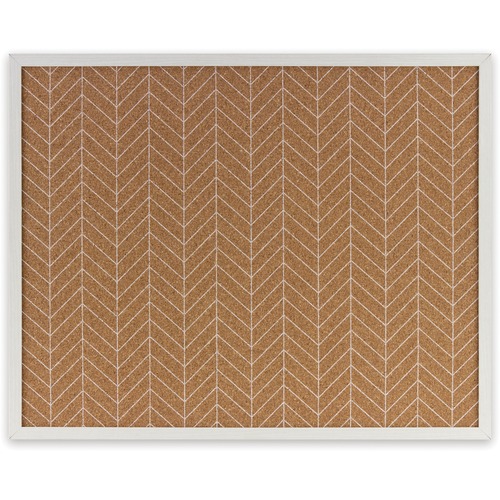 Quartet Dry Erase/Bulletin Board - 20" (1.7 ft) Width x 16" (1.3 ft) Height - Cork Surface - Taupe Wood Frame - 1 Each - Dry-Erase Boards - QRT16039