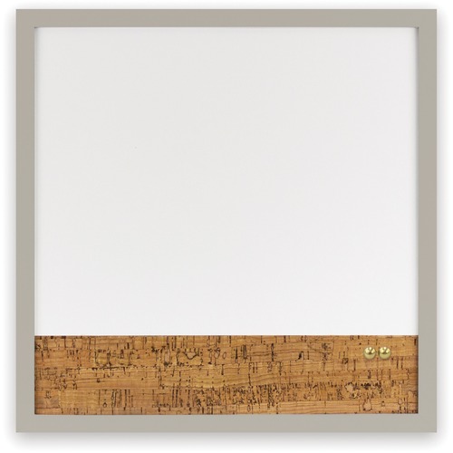 Quartet Dry Erase Board - 14" (1.2 ft) Width x 14" (1.2 ft) Height - Taupe Wood Frame - 1 Each