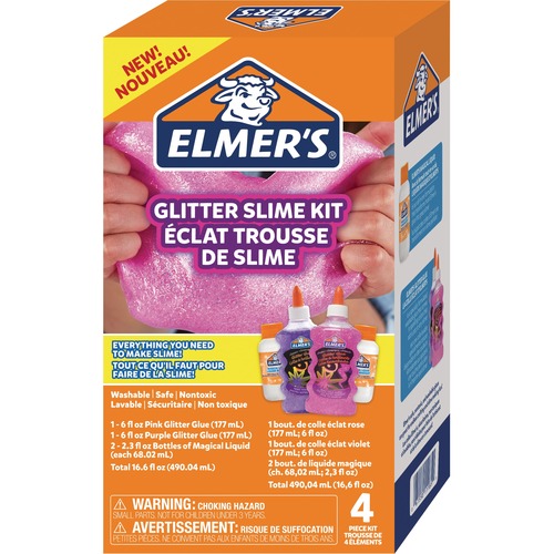 Elmer's Slime Kit Metallic Pink and Purple - 1 Each - Pink, Purple