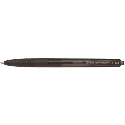 Zebra Pen Super Grip G Ballpoint Pen - Medium Pen Point - Refillable - Retractable - Black Oil Based Ink - 12 / Box