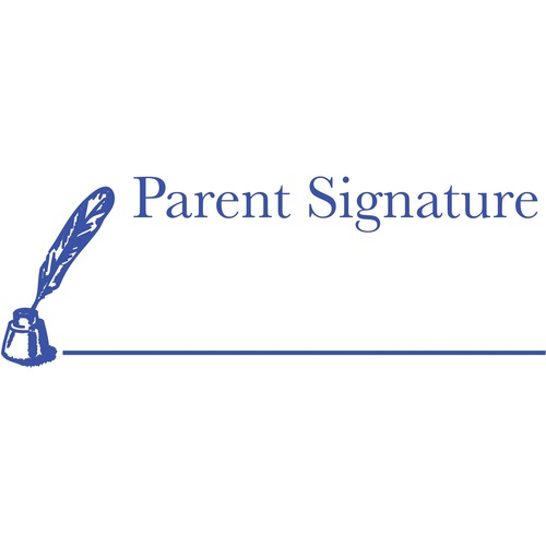 Printy Self-inking Stamp - Message Stamp - "Parent Signature"