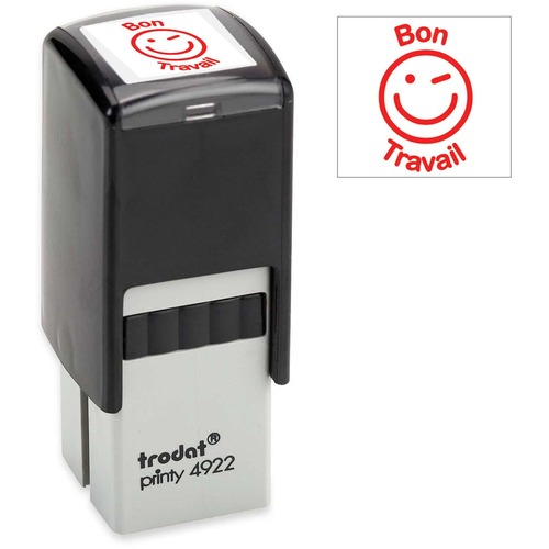 Printy Self-inking Stamp - Message Stamp - "BON TRAVAIL" - Pre-Inked Stamps - TRO5395
