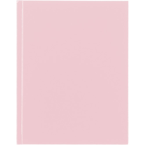 Blueline Pastel Notebook - Rose - 150 Pages Blue Margin - 0.93" (23.50 mm) x 0.72" (18.40 mm) - Durable Cover, Acid-free Paper, Sturdy, Hard Cover - Recycled