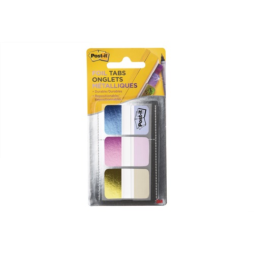 3M Post-it Index Tab - 12 Tab(s)/Set - 1.50" Tab Height x 1" Tab Width - Removable - Assorted Tab(s) - 3 / Pack - Index Dividers - MMM686FLOPBT