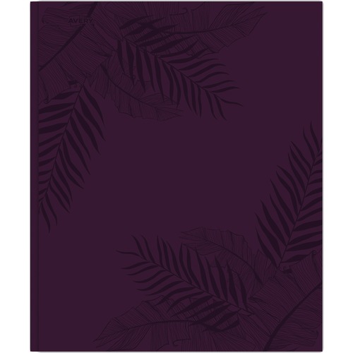 Avery® Letter Fastener Folder - 8 1/2" x 11" - 70 Sheet Capacity - 3 x Prong Fastener(s) - 2 Internal Pocket(s) - Burgundy, Purple - 1 Each