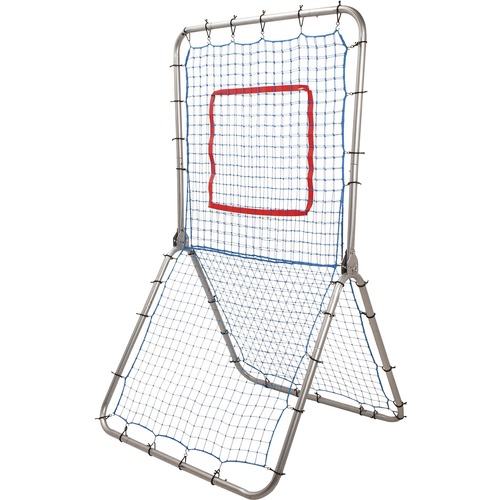 Champion Sports Multi-Sport Pitch Back Screen - 1 PackBlue - Nylon Net, Steel Frame