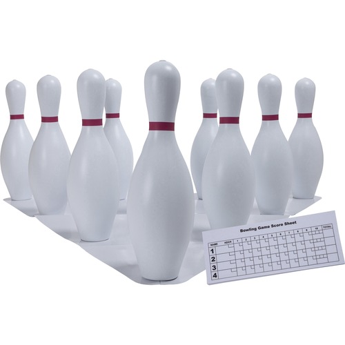 Champion Sports Plastic Bowling Pin Set - 10 Pack