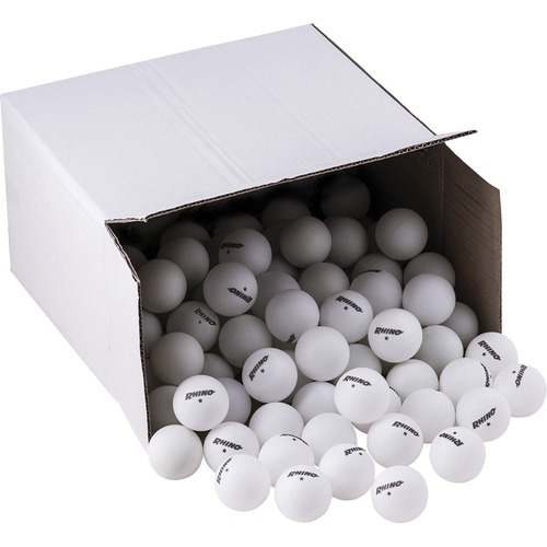 Champion Sports 1sTAR Table Tennis Balls Bulk Pack - 1.57" - White - 144 / Pack