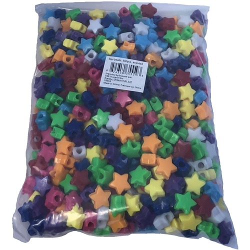 DBLG Import Beads - Stars - Jewelry - 500 / Bag - Assorted