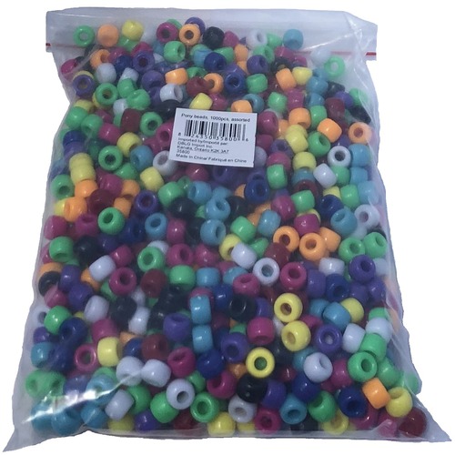 DBLG Import Pony Beads - 6x9mm Assorted Colours - Beads & Jewellery - DBG35800