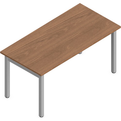Offices To Go Ionic | 60" x 30" Table Desk - 60" x 30" x 29" , 0.1" Edge - Material: Thermofused Laminate (TFL) Top, Polyvinyl Chloride (PVC) Edge, Metal Leg - Finish: Winter Cherry