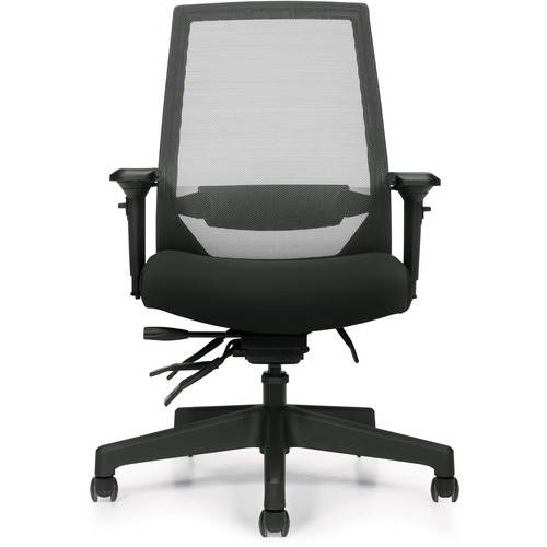 Offices To Go Overtime 350M | Mesh High Back Heavy Duty Multi-Tilter - High Density Foam (HDF) Seat - Mesh Back - High Back - Dance - Fabric - Armrest - 1 Each