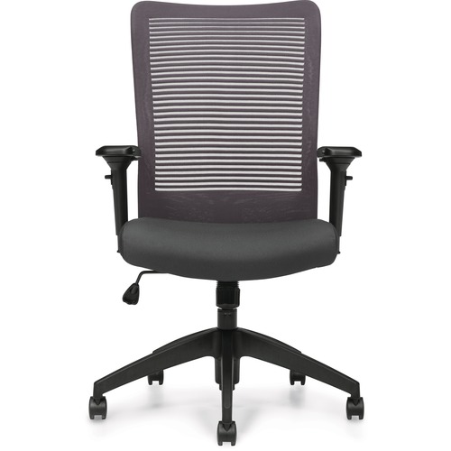 Offices To Go Archer II | Mesh High Back & Upholstered Seat Synchro-Tilter - Mesh Back - High Back - Grand - Fabric - Yes - 1 Each