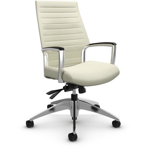 Global Accord Upholstered High Back Tilter (2670-4) - High Back - Glacier - Terrace Fabric - Yes - 1 Each
