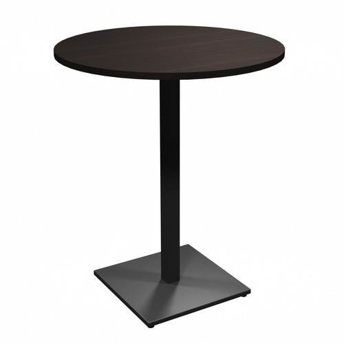 HDL 36" Round Bar Table - 42" x 36" , 1" Table Top - Material: Metal Base - Finish: Evening Zen, Black Powder Coat - Cafeteria & Breakroom Tables - HTWINVR36SB20BEZ