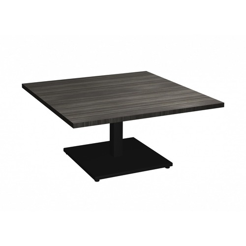 HDL 36" x 36" Square Coffee Table - 36" x 36" x 16.8" , 1" Table Top - Material: Metal Base - Finish: Gray Dusk, Black Powder Coat