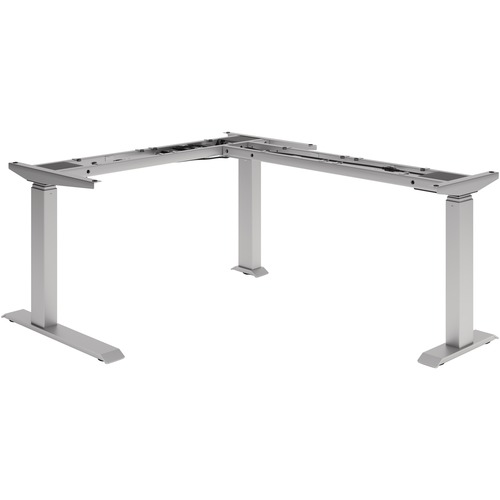 HDL Calypso CAL-E1-3LEG Table Base - 50" - Material: Steel Frame - Finish: Silver Metal