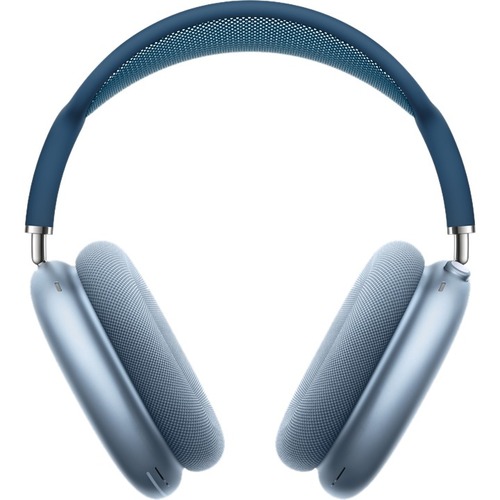 Apple AirPods Max Headset - Stereo - Lightning Connector - Wired/Wireless - Bluetooth - Over-the-head - Binaural - Circumaural - Noise Canceling - Sky Blue