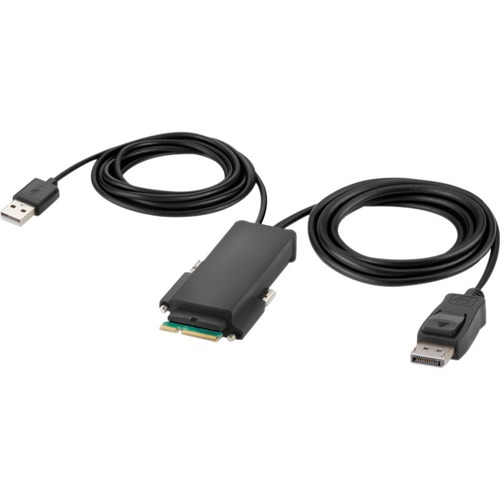 Belkin Modular DP Single Head Console Cable 6 Feet - 6 ft KVM Cable for Computer, Monitor, KVM Console, KVM Switch - First End: 1 x Modular - Second End: 1 x DisplayPort Digital Audio/Video - Male, 1 x USB Type A - Male - Gold Plated Connector - TAA Compl