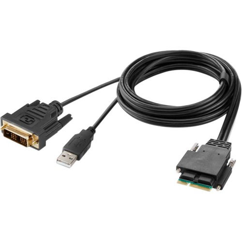 Belkin Modular DVI Single Head Host Cable 6 Feet - 6 ft KVM Cable for Computer, Monitor, KVM Console, KVM Switch - First End: 1 x Modular - Second End: 1 x USB Type A - Male, 1 x DVI Digital Video - Male - TAA Compliant