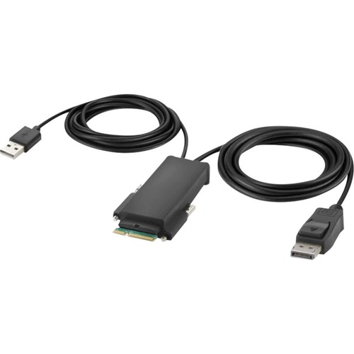 Belkin Modular DP Single Head Host Cable 6ft / 1.8m - 6 ft KVM Cable for KVM Console, KVM Switch, Computer, Monitor, Keyboard, Mouse - First End: 1 x 20-pin DisplayPort Digital Audio/Video - Male, 1 x USB Type A - Male - Second End: 1 x Modular - Gold Pla