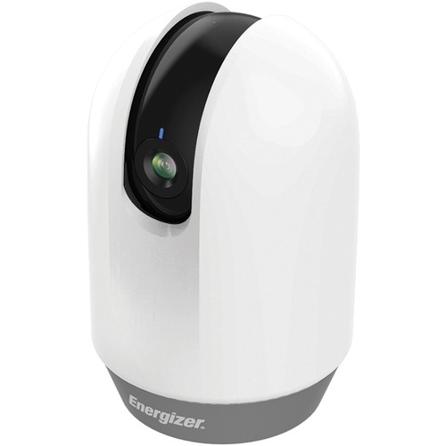 Energizer 1080p Full HD Smart Pan and Tilt Indoor Camera with Camera Steaming (White) - Night Vision - H.264 - 1920 x 1080 - 3.60 mm - CMOS - Wall Mount, Surface Mount - Alexa, Google Assistant Supported