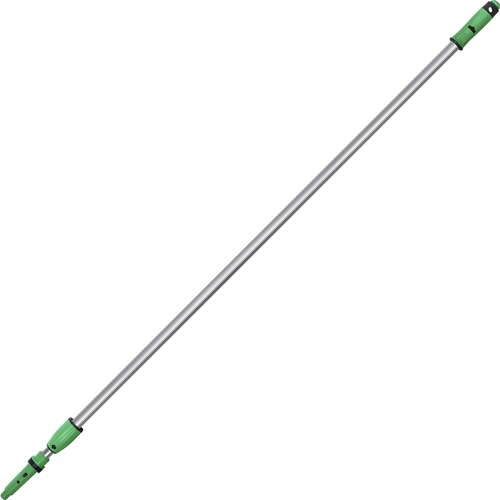 Unger OptiLoc 2-section Extension Pole - 13.12 ft Length - Green, Silver - Anodized Aluminum, Plastic - 1 Each