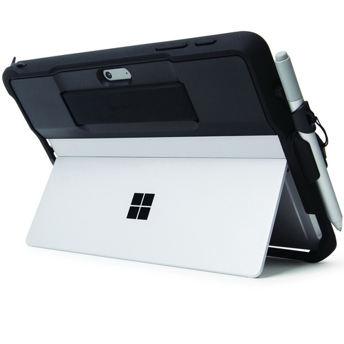 Kensington BlackBelt Rugged Carrying Case for 11.6" Microsoft Surface Go Tablet - Black - Drop Resistant - Silicone - Hand Strap - 1 Pack