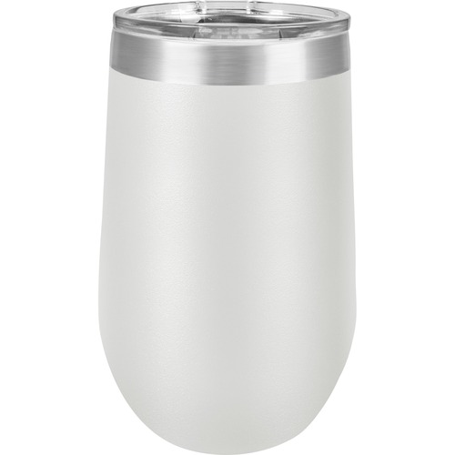Derome Isotherm Cup - 1 Each - White, Silver, Clear - Stainless Steel
