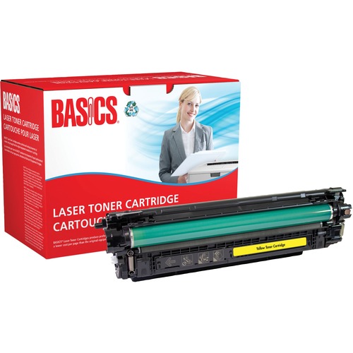 Basics Remanufactured Toner Cartridge - Alternative for HP - Yellow - Laser - High Yield - 9500 Pages