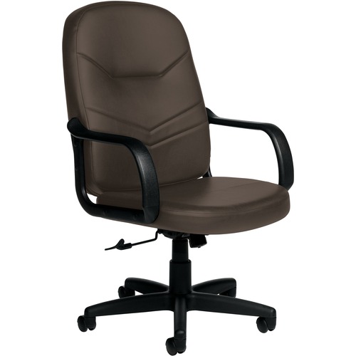 Basics Trent Tilter Chair High Back Bonded Leather Luxhide Dark Brown - High Back - Dark Brown - Bonded Leather, Luxhide