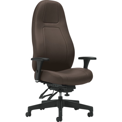 Basics OBUSforme Elite XL Multi-Tilter Chairs Extra Tall High Back Dark Brown - High Back - Dark Brown - Bonded Leather, Luxhide