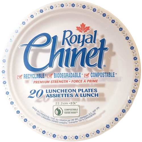 Royal Chinet RCH10115 - Plates - Disposable - Microwave Safe - 20 Pack