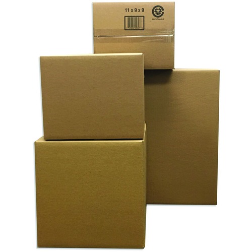 Spicers Paper Shipping Case - External Dimensions: 24" Width x 18" Depth x 18" Height - Corrugated - Kraft - For Storage - Recycled - 10 / Pack - Shipping & Moving Boxes - SPLSHIC743737