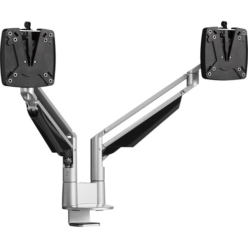 Novus CLU Duo 990+4019+000 Mounting Arm for Monitor - Silver - 2 Display(s) Supported - 13" Screen Support - 30 lb Load Capacity - 75 x 100 - 1