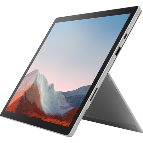 Microsoft Surface Pro 7+ Tablet - 12.3" - Core i7 11th Gen i7-1165G7 Quad-core (4 Core) 2.80 GHz - 16 GB RAM - 256 GB SSD - Windows 10 Pro - Platinum - microSDXC Supported - 2736 x 1824 - PixelSense Display - 5 Megapixel Front Camera - 15 Hours Maximum Ba