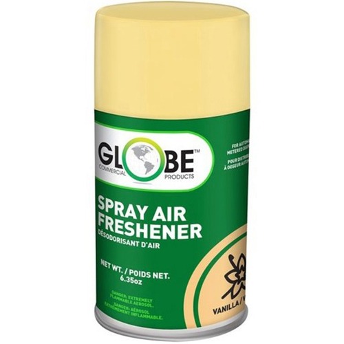 Globe Air-Pro Metered Air Freshener Spray Refill - Vanilla - Automatic Air Freshener Refill - GCP3804