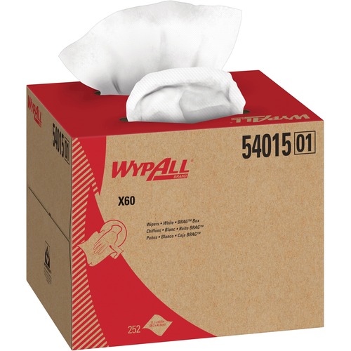 Wypall Cleaning Wipe - 12.5" x 16.8" - Reinforced - For Cleaning - 252 / Box