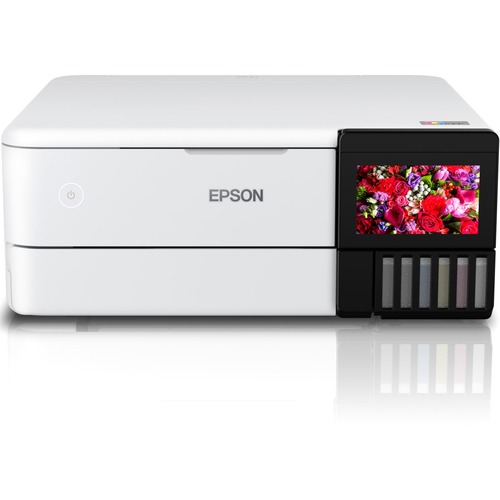 Epson ET-8500 Inkjet Multifunction Printer-Color-Copier/Scanner-5760x1440 dpi Print-Automatic Duplex Print-100 sheets Input-Color Flatbed Scanner-1200 dpi Optical Scan-Wireless LAN-Epson Connect-Android Printing-Mopria - Copier/Printer/Scanner - 5760 x 14