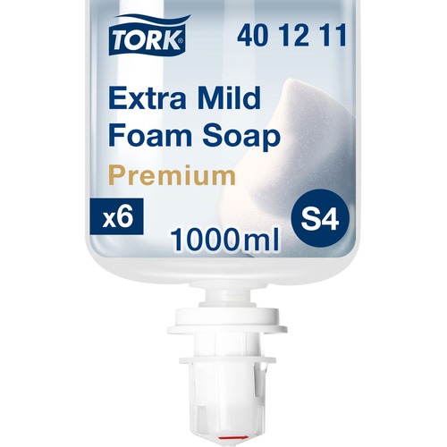 TORK Extra Mild Foam Soap Dispenser Refill - Fragrance-free Scent - 1.06 quart - Hand, School, Restaurant, Hospital - Dye-free, Fragrance-free, Gluten-free - 1 Bag