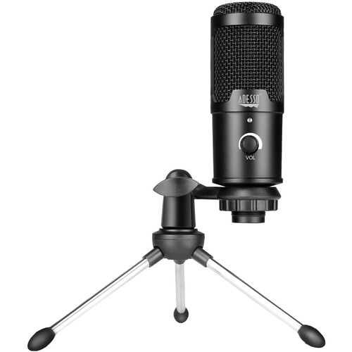 Adesso Xtream M4 Wired Condenser Microphone - 100 Hz to 18 kHz - 680 Ohm -42 dB - Cardioid, Uni-directional - USB