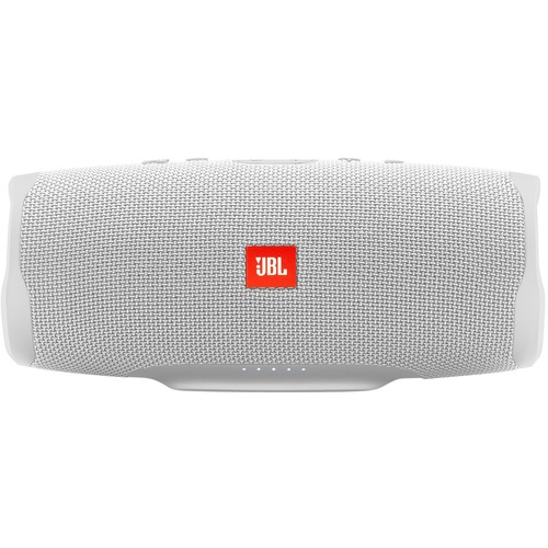 JBL Charge 4 2.0 Portable Bluetooth Speaker System - White - 65 Hz to 20 kHz