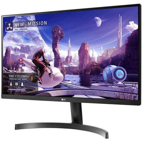 LG 27QN600-B 27" Class WQHD Gaming LCD Monitor - 16:9 - 27" Viewable - In-plane Switching (IPS) Technology - 2560 x 1440 - 16.7 Million Colors - FreeSync - 350 Nit Minimum, Typical - 5 ms - HDMI - DisplayPort