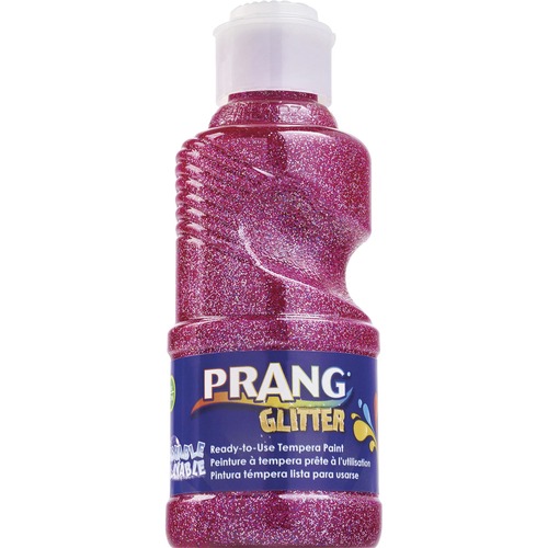 Prang Ready-to-Use Glitter Paint - 8 fl oz - 1 Each - Glitter Pink