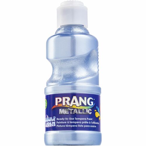 Prang Ready-to-Use Washable Metallic Paint - Metallic Silver - 8 fl oz - Washable - 1 Each