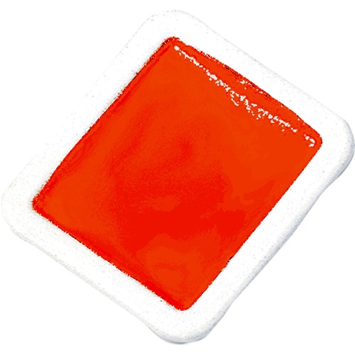 Prang Half-Pan Watercolors Refill - 1 Dozen - Red Orange