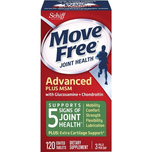 Schiff Move Free Advanced+ MSM Tablets - For Joint Pain - 1 Each