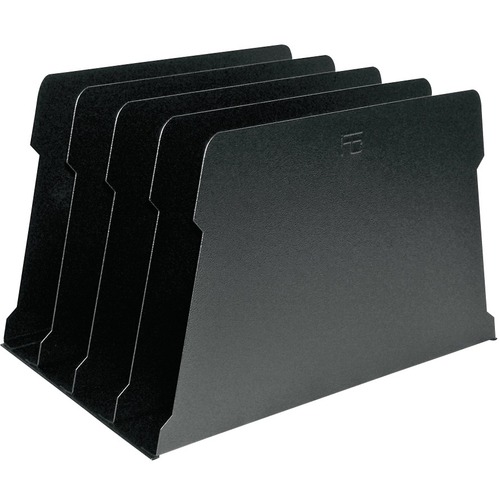 FC Metal Desk File Sorter - 4 Compartment(s) - 7.8" Height x 12.3" Width x 8" Depth - Black - Metal -  - FCCFC2340